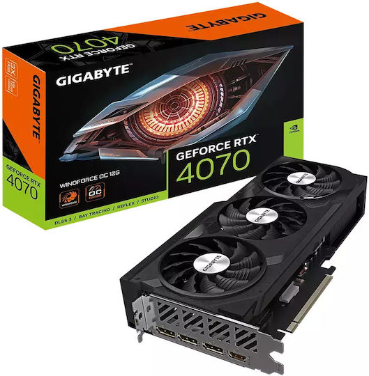 Gigabyte GeForce RTX 4070 12GB GDDR6X Windforce OC Κάρτα Γραφικών